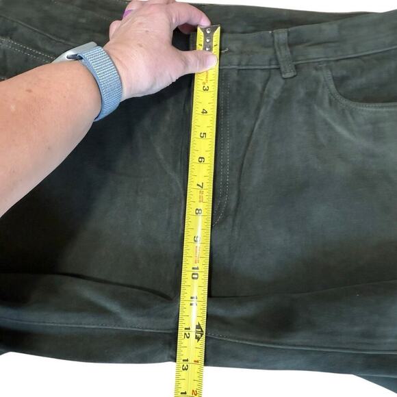 Moleskin Jeans Men's Moss Green Brushed Cotton Sz 36 Preppy Prep Made In UK - Picture 10 of 10